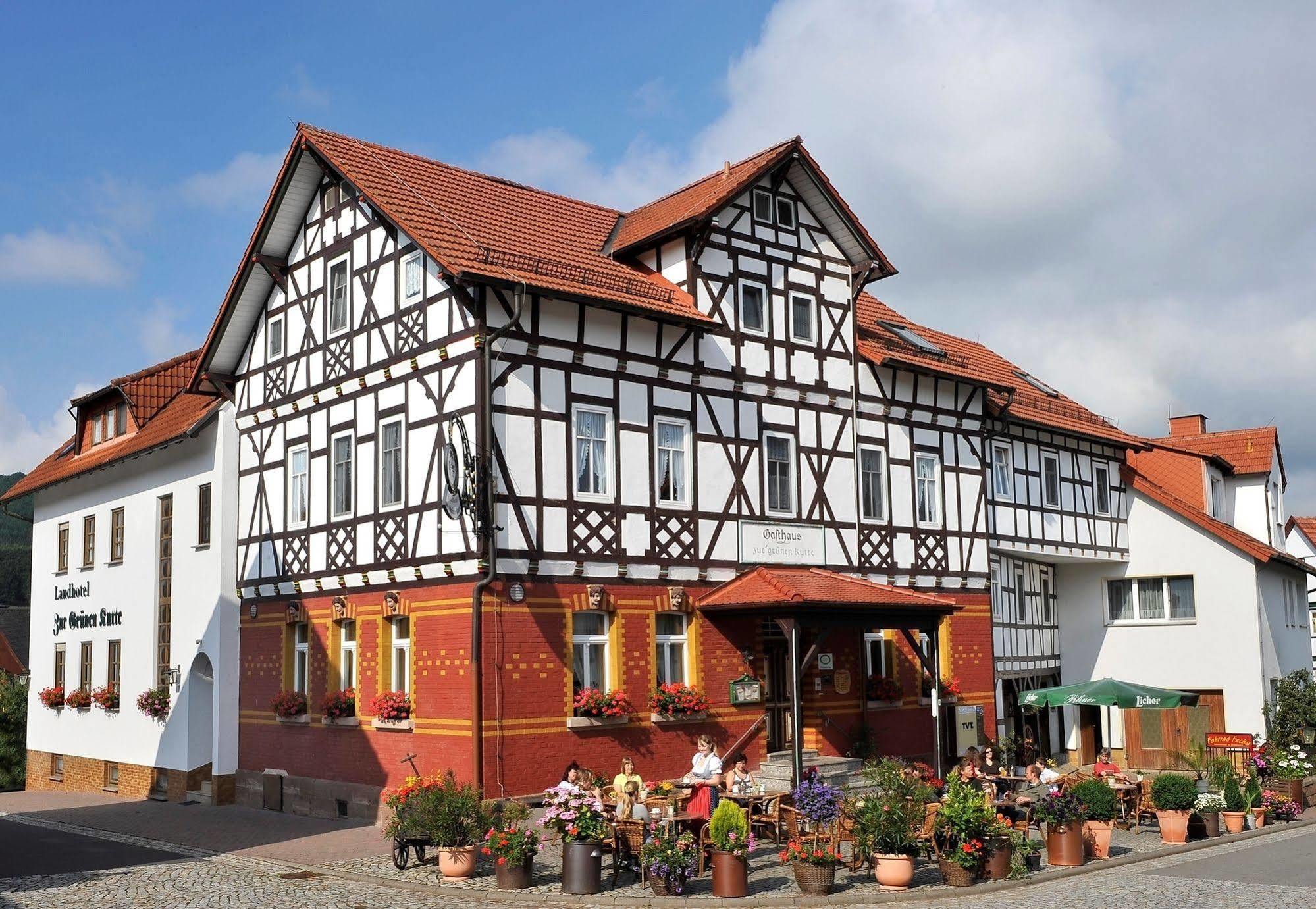 Landhotel Zur Gruenen Kutte Bernshausen Dış mekan fotoğraf