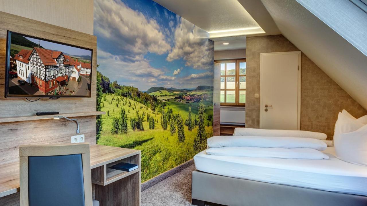 Landhotel Zur Gruenen Kutte Bernshausen Dış mekan fotoğraf