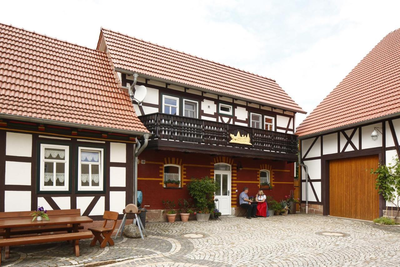 Landhotel Zur Gruenen Kutte Bernshausen Dış mekan fotoğraf